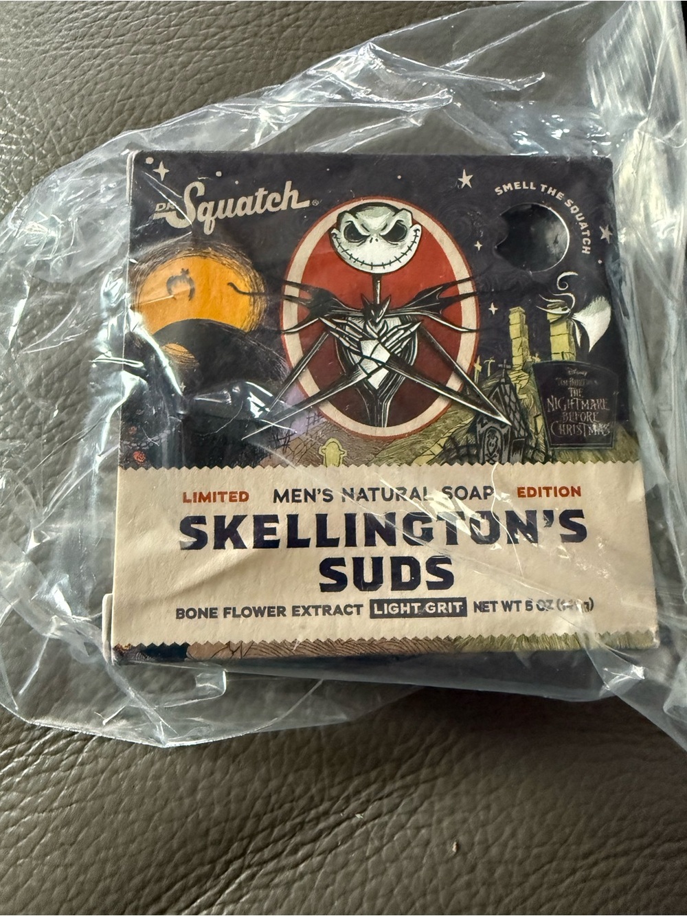 Disney Skellington's Suds Soap Bar - Black, Cream, Red, Orange